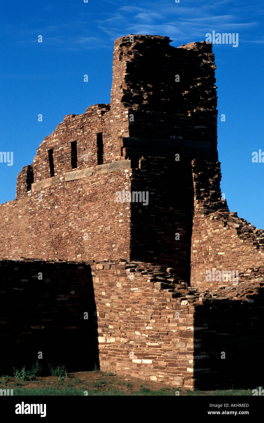 Salinal Pueblo Missionen Nationaldenkmal Abo Ruinen New Mexico San Gregorio de Abo Spanisch kolonialen Missionskirche Stockfoto