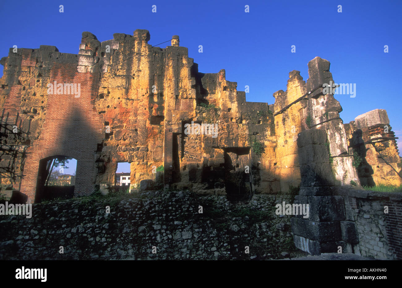 Ruinen des antiken römischen Theater Verona Italien Stockfoto
