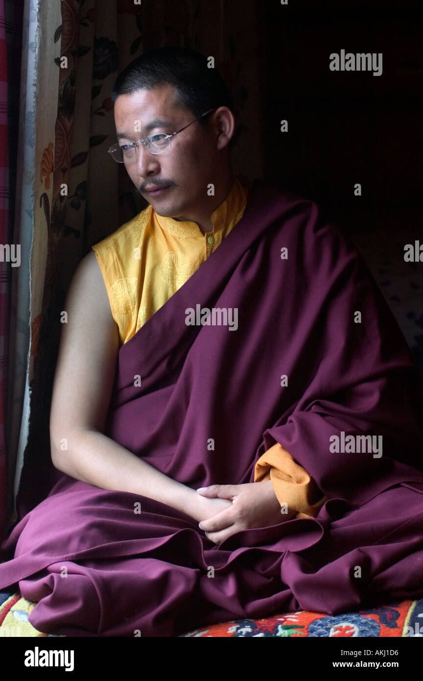 Zha Xi Lang Jia Rimpoche Katok Dorjeden Kloster Kham östlichen Tibet Sichuan Provinz China Stockfoto