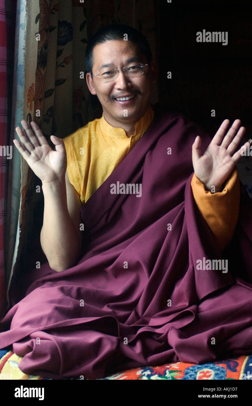 Zha Xi Lang Jia Rimpoche Katok Dorjeden Kloster Kham östlichen Tibet Sichuan Provinz China Stockfoto