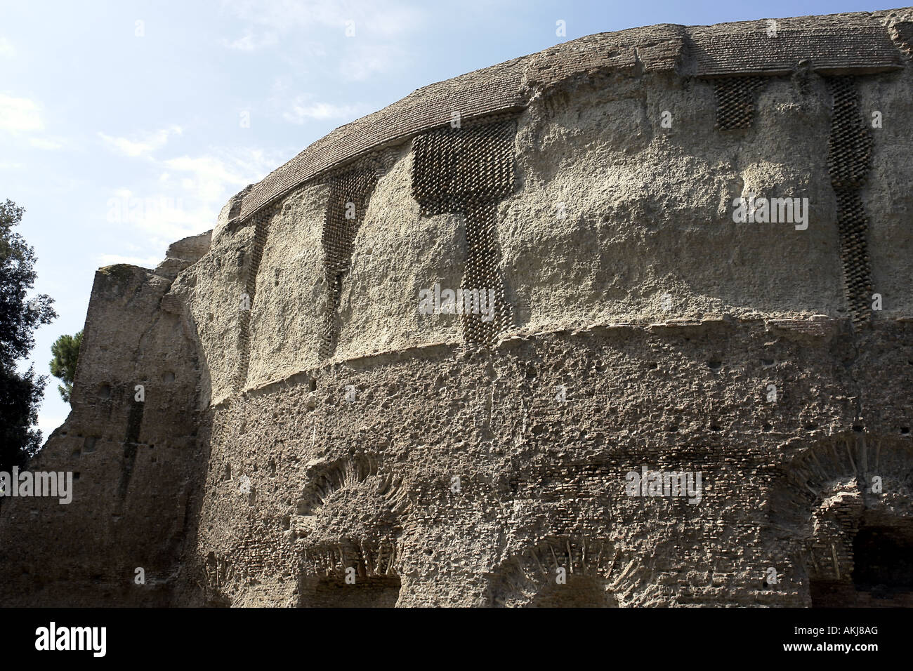 Antike römische Gebäude Monte Oppio oder Parco di Traiano Rom Italien Stockfoto