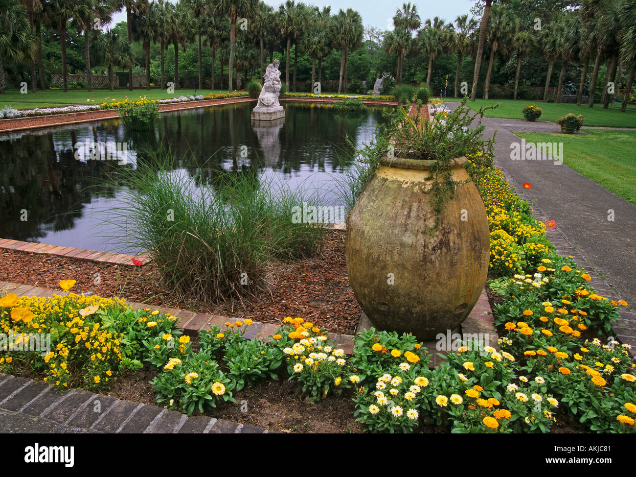 South Carolina Murrells Inlet Brookgreen Gardens Archer und Anne Huntington Skulptur Garten Palmetto Stockfoto