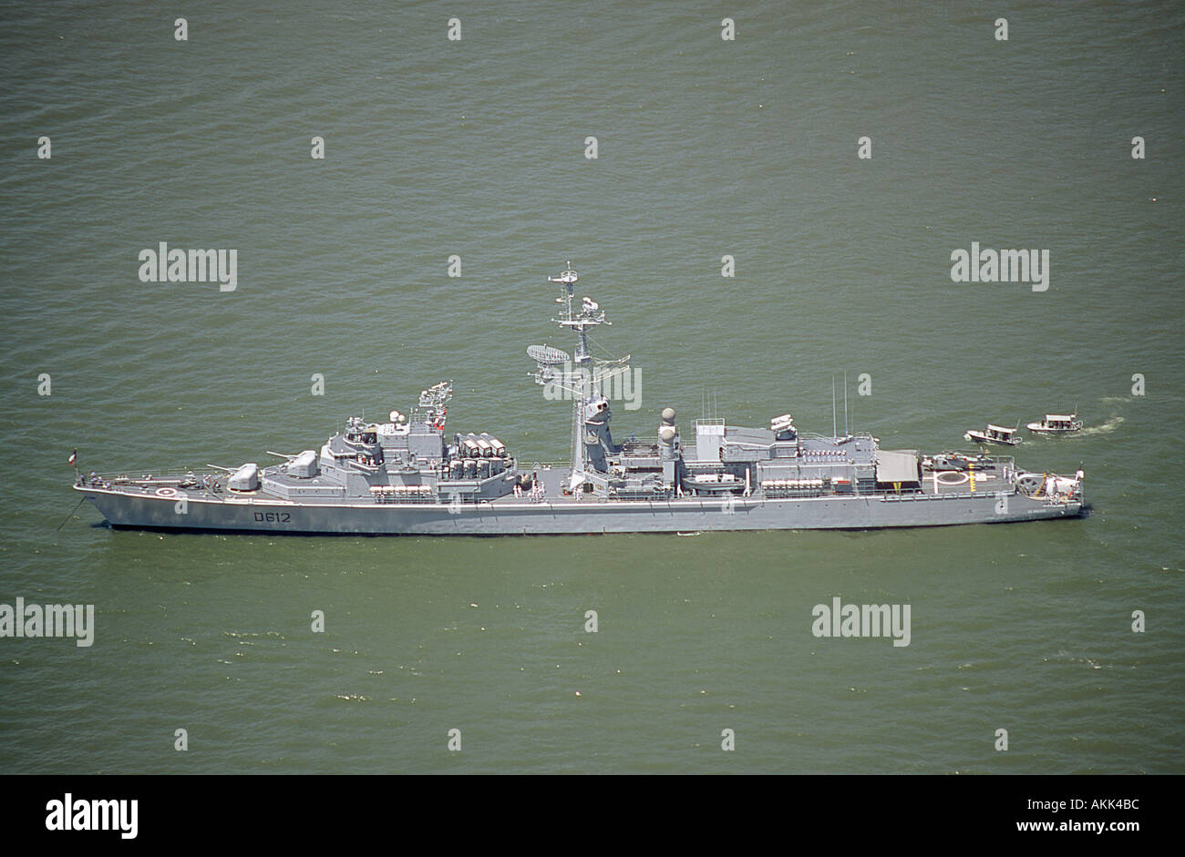 Französischer Zerstörer FS DE Grasse Hudson River New York City NYC Stockfoto