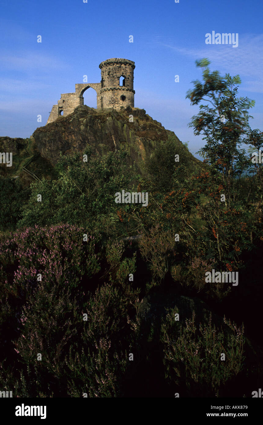 Mow Cop Castle Staffordshire Stockfoto