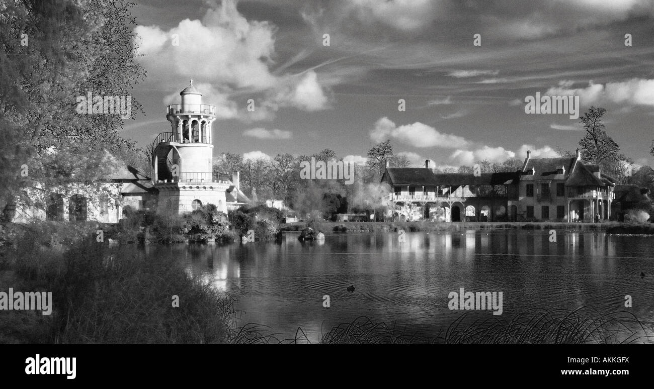 La Petit Trianon auf dem Gelände des Schloss Versailles Paris Frankreich Stockfoto