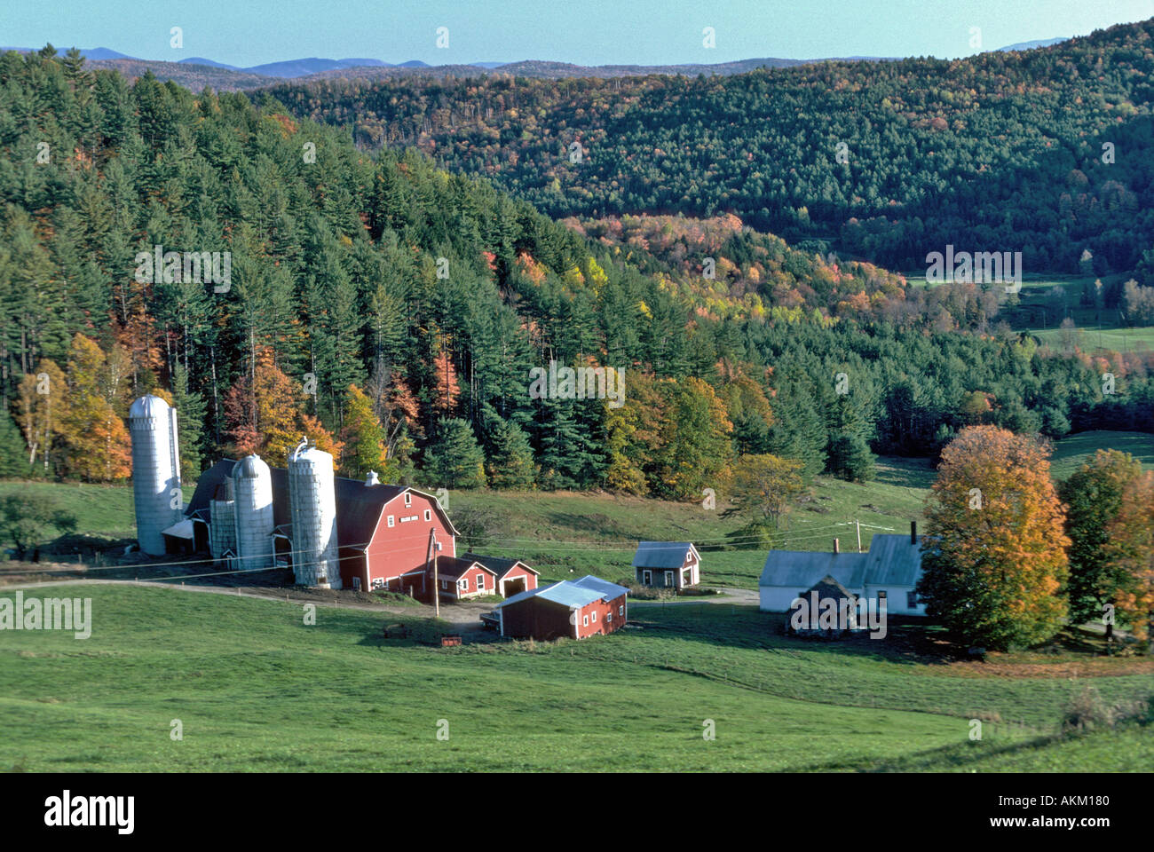 Bauernhof der Familie in Vermont Stockfoto
