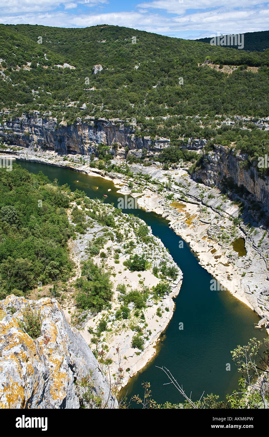 Gorges de l'Ardeche, Frankreich. Stockfoto