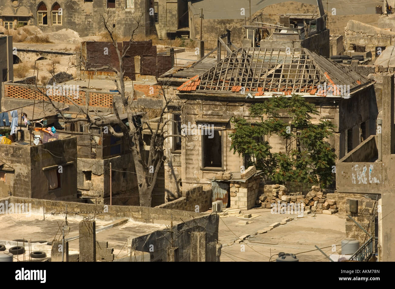 altes verfallenes Haus Stockfoto
