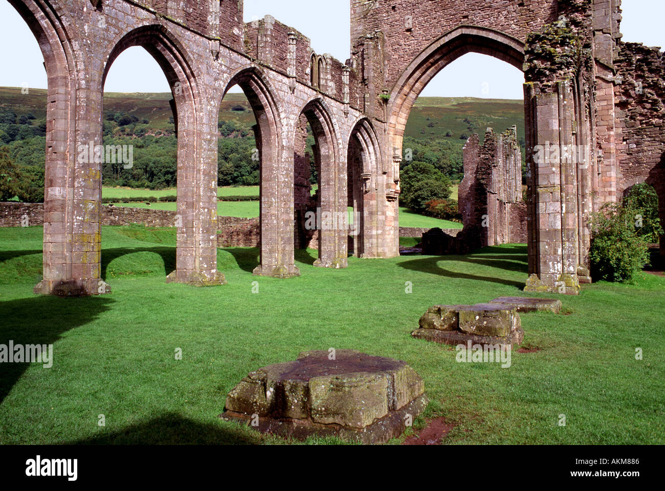 LLANTHONY ABBEY GWENT WALES UK Stockfoto