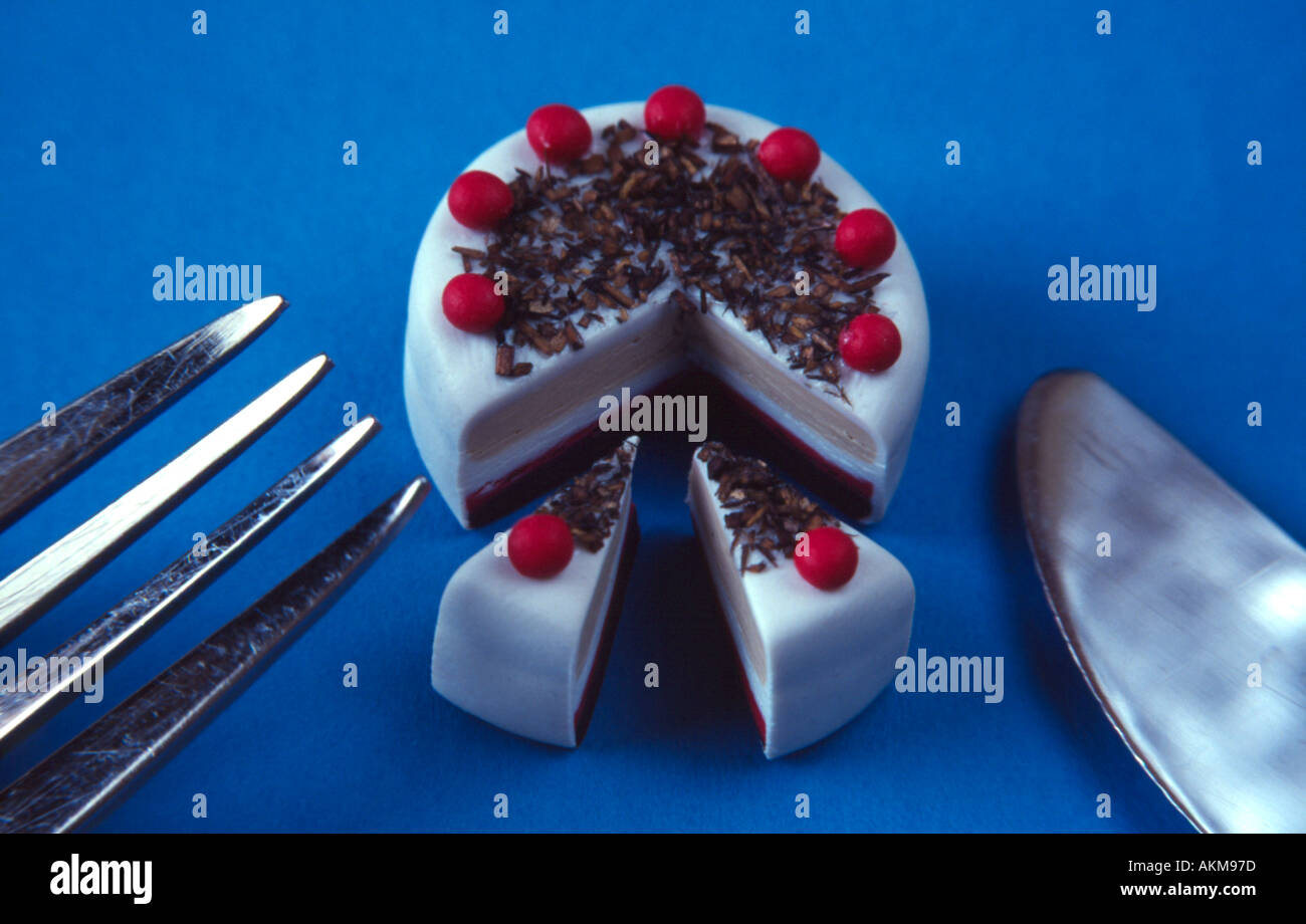 Stück Kuchen Stockfoto
