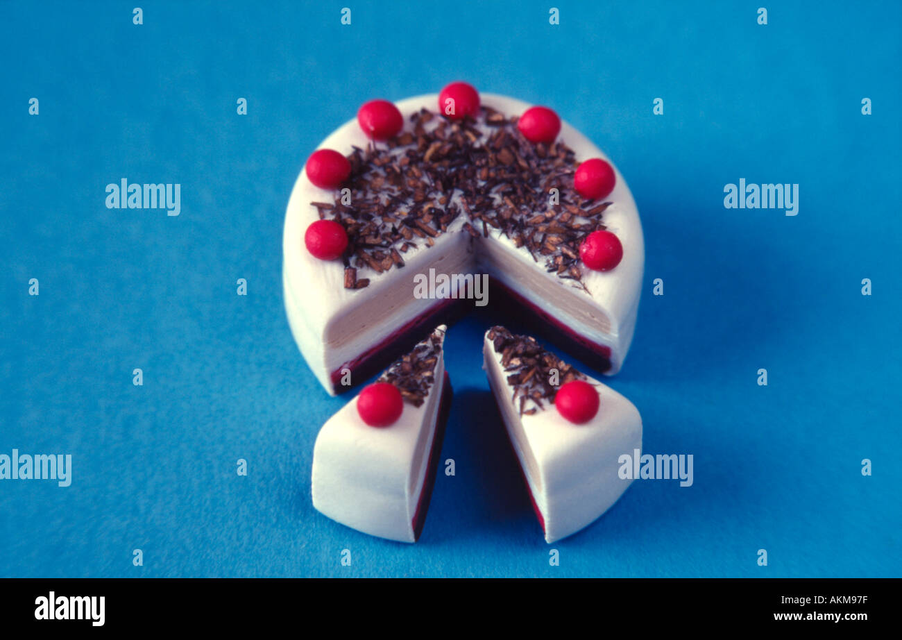 Stück Kuchen Stockfoto