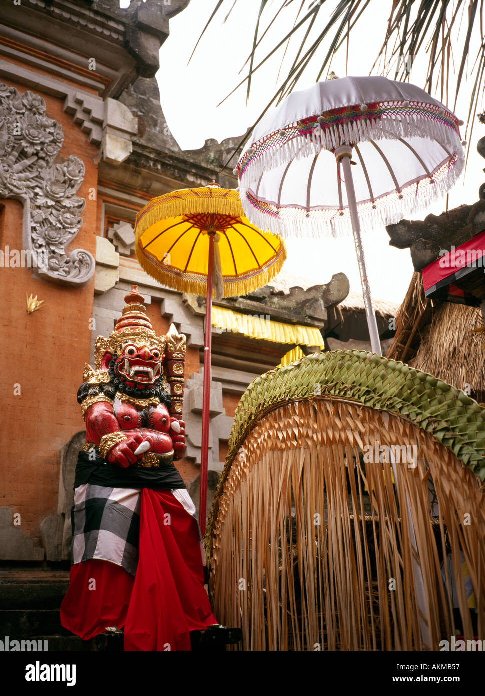 Indonesien Bali Kedewatan Karya Agung Festival Dalem Suargan Tempel Stockfoto