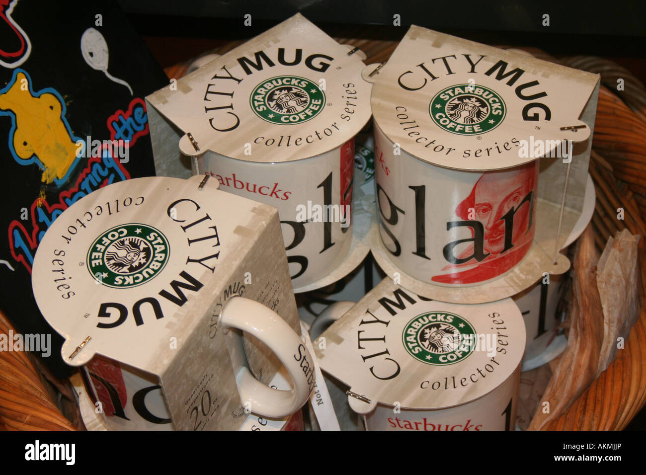 Starbucks Kaffee Tassen Stockfoto