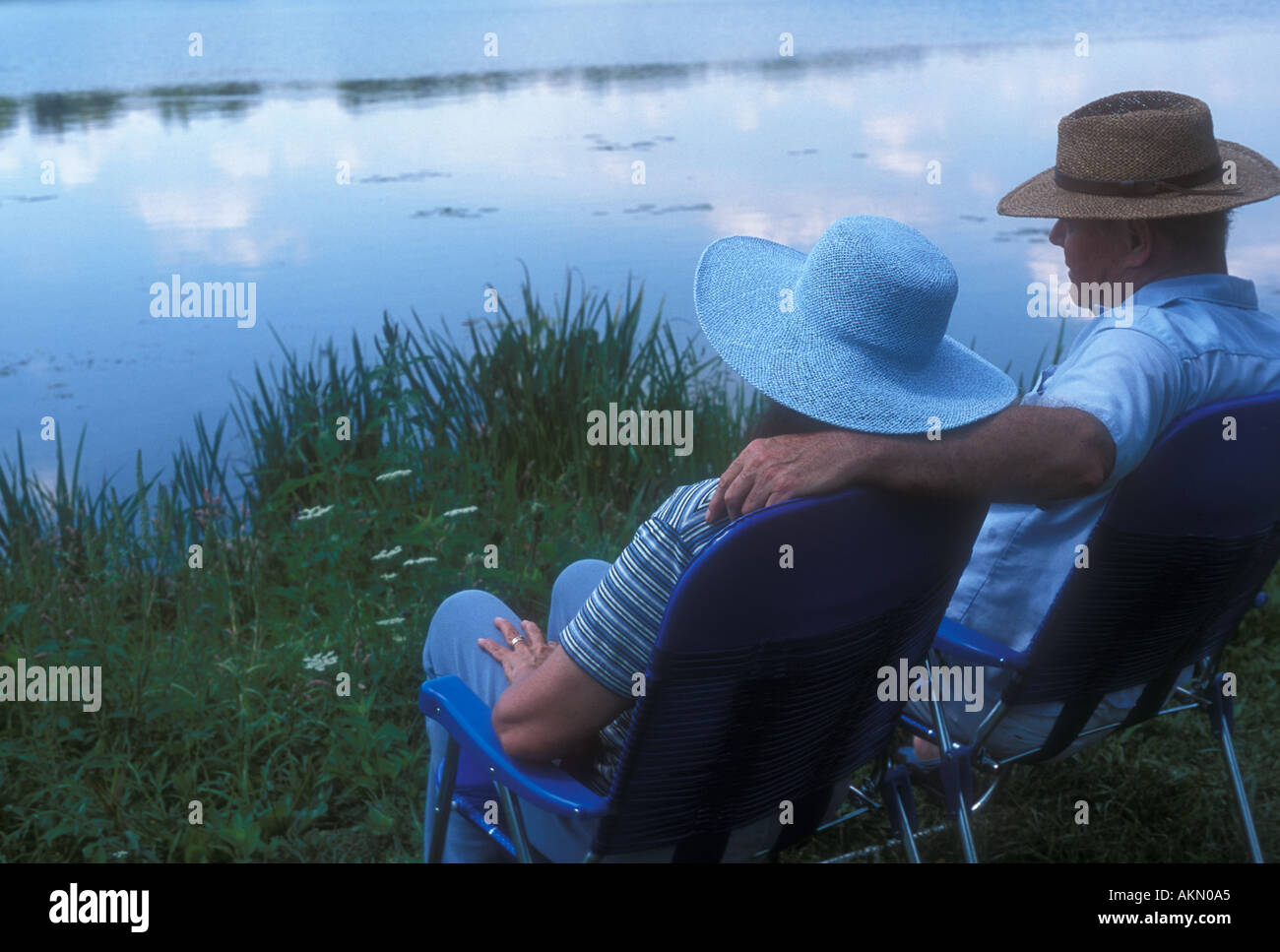 Erholung am See Stockfoto