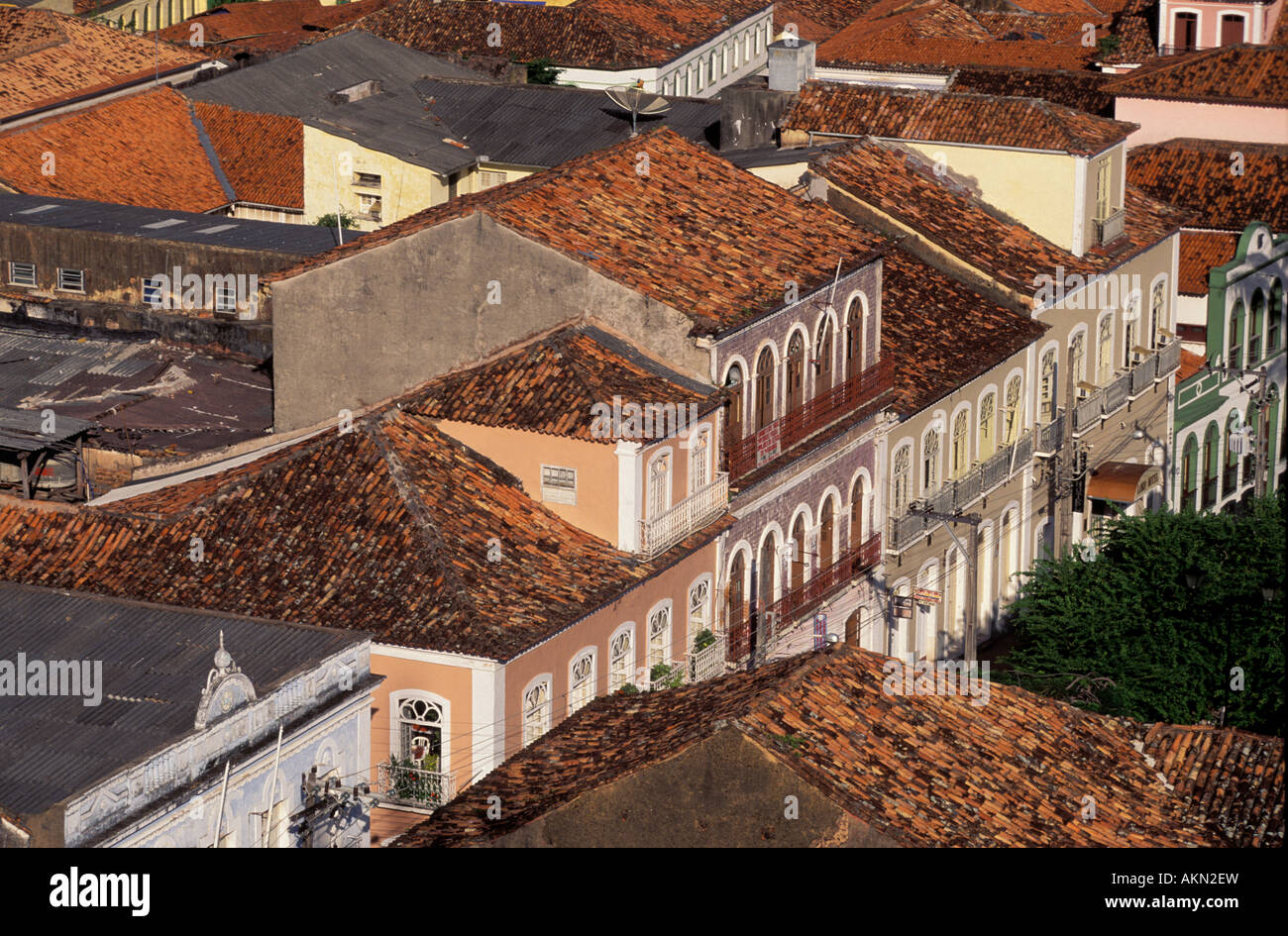Sao Luis historischen Stadtzentrum entfernt. 1100 Häuser Weltkulturerbe von der UNESCO im Jahr 1997. Stadt: Sao Luis, Staat: Brasilien Maranhao Stockfoto