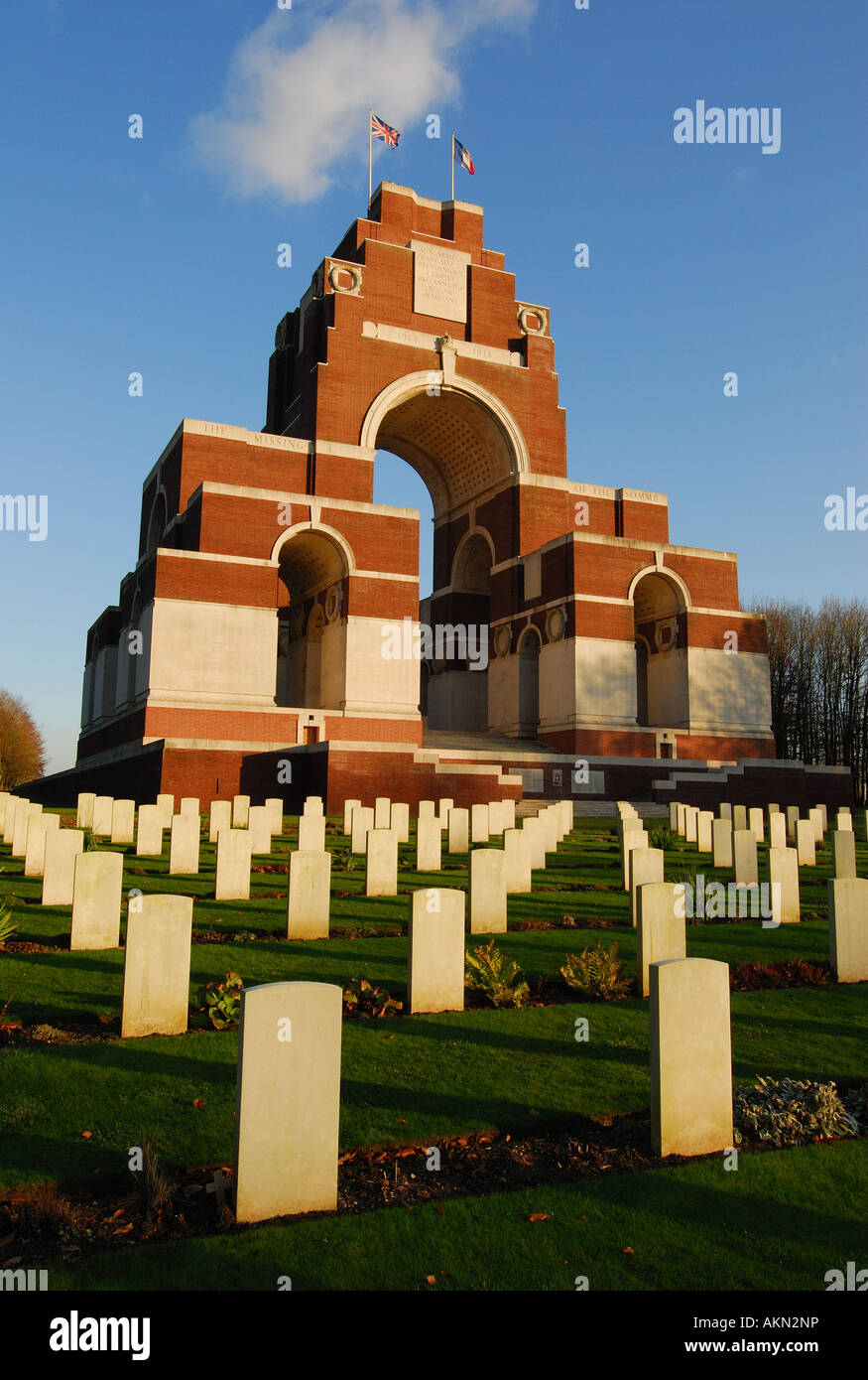 Thiepval-Denkmal, Somme Weltkrieg ein Schlachtfeld, Frankreich Stockfoto