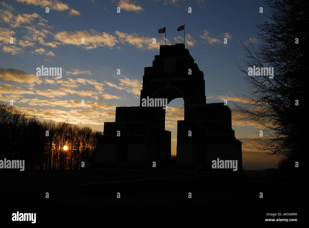 Thiepval-Denkmal, Somme Weltkrieg ein Schlachtfeld, Frankreich Stockfoto