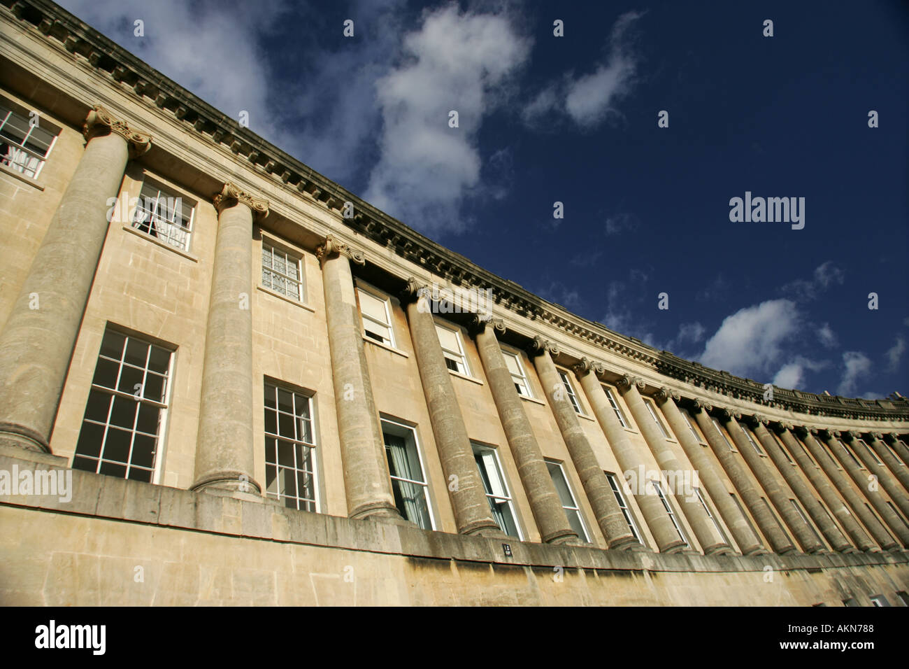 Die Royal Crescent Bath Avon Vereinigtes Königreich Großbritannien Stockfoto