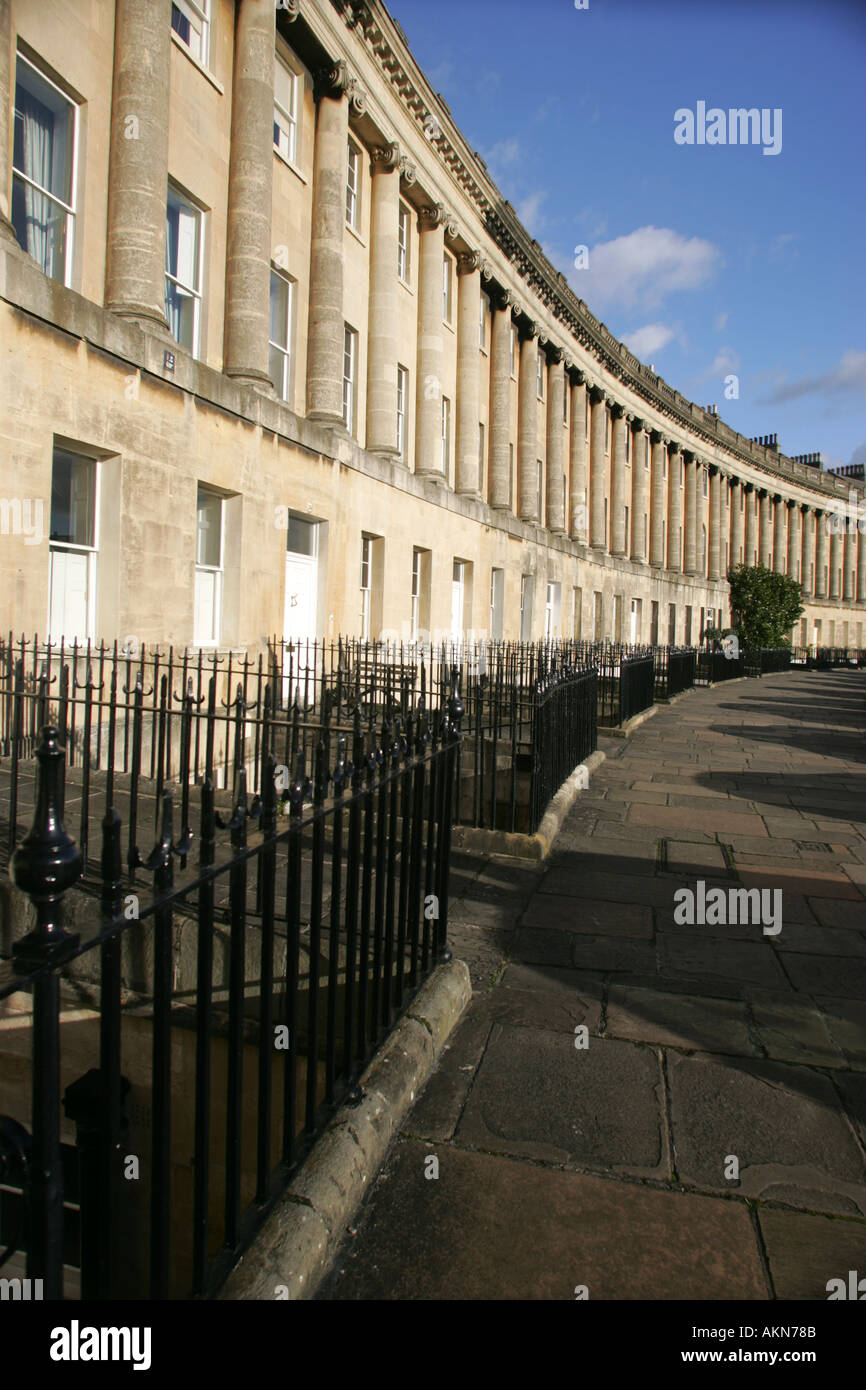 Das Royal Crescent Bath avon united Kingdom Stockfoto