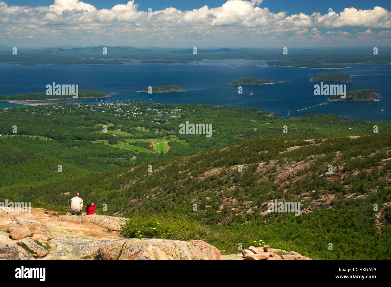 Cadillac Mountain, Acadia-Nationalpark, Mount Desert Island, Maine, Vereinigte Staaten Stockfoto