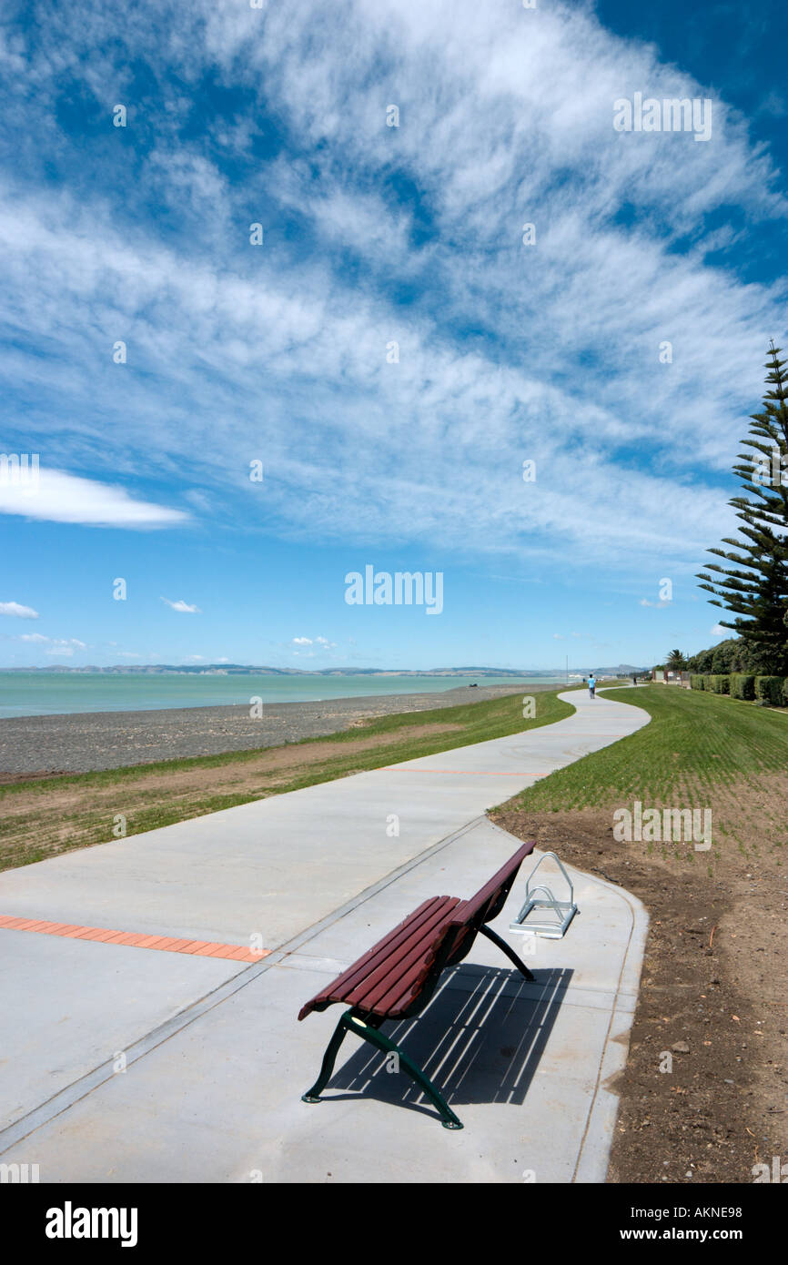 Strand von Napier, Nordinsel, Neuseeland Stockfoto