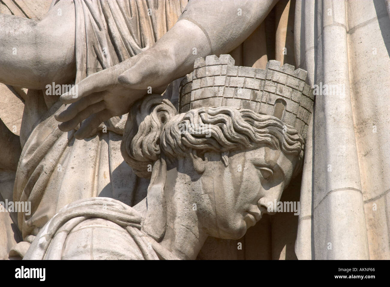 Detail aus der Triumph von Napoleon von Cortot Relief auf den Arc de Triomphe Paris Frankreich Stockfoto