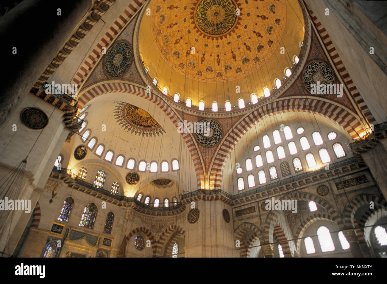 Türkei Istanbul Moschee von Sultan Süleyman dem prächtigen Stockfoto