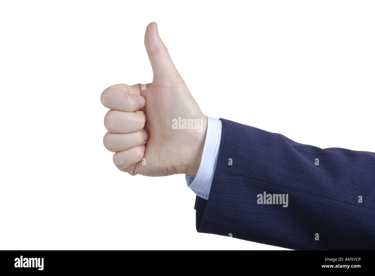 Daumen nach oben Stockfoto