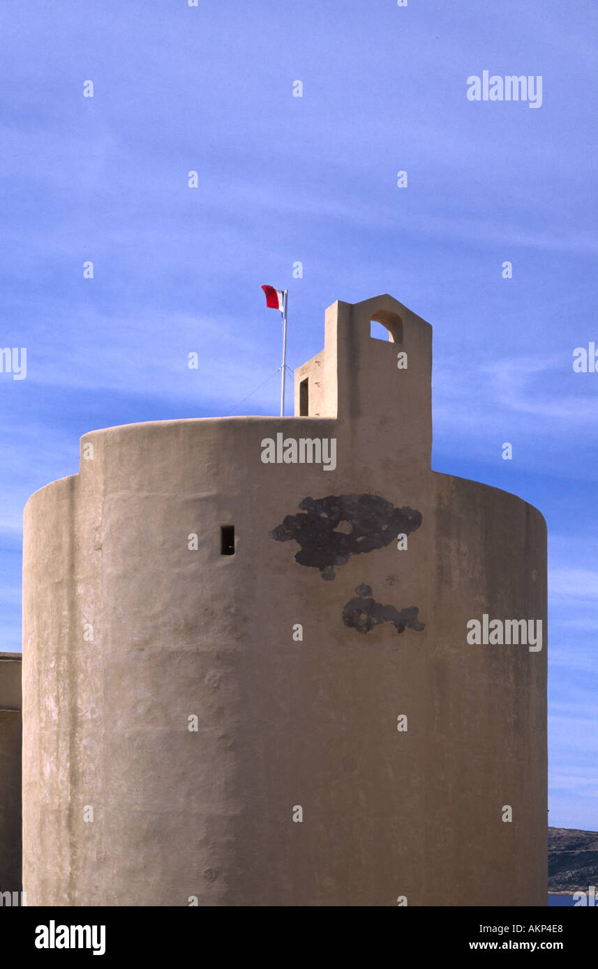 Alten Turm jetzt von Franzose-Fremdenlegion besetzt 2. Paras Deuxieme REP De La Legion Etranger Calvi Zitadelle Corsica Stockfoto