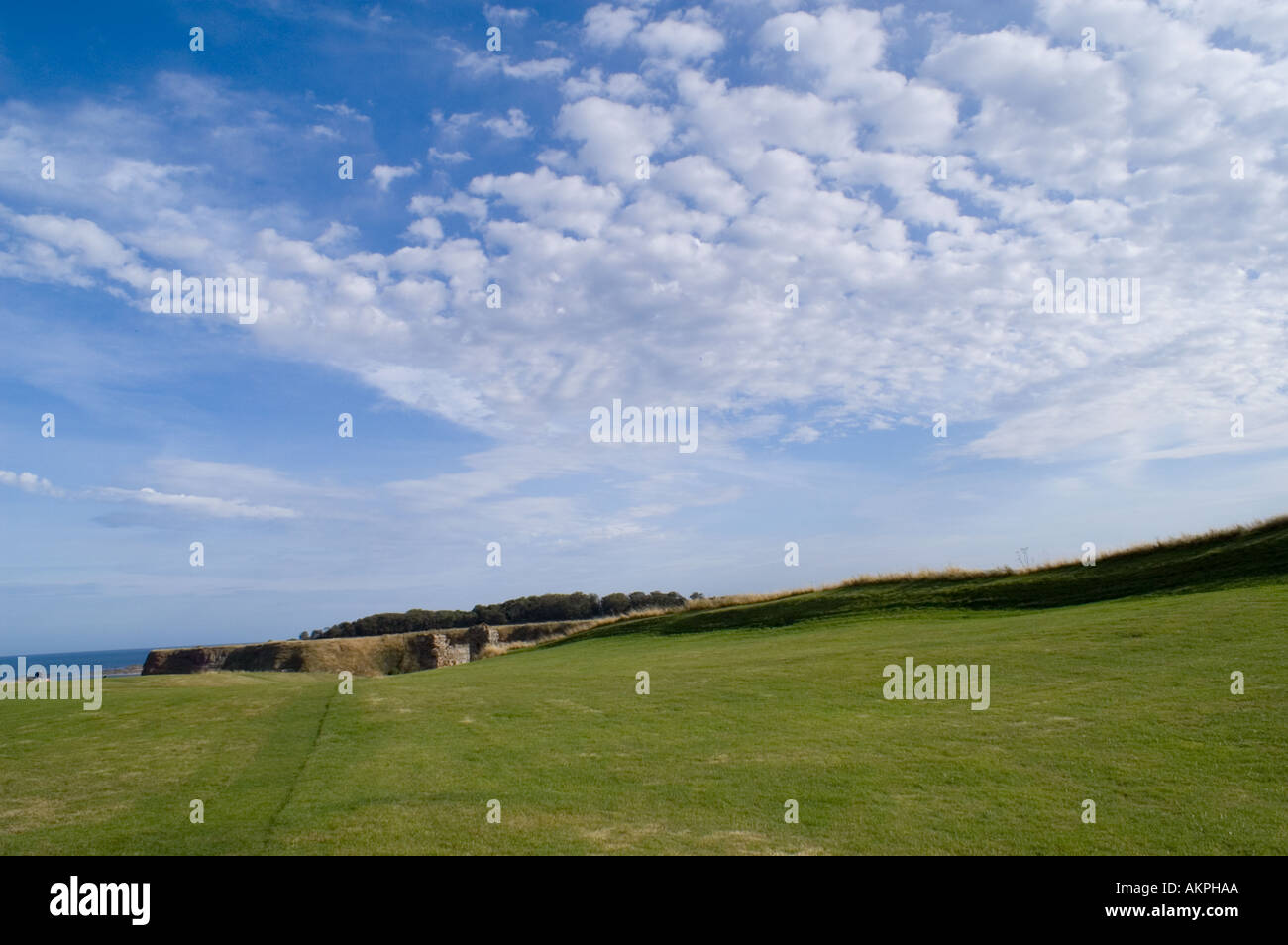 Blick vom Tantallon Castle in der Nähe von North Berwick in East Lothian, Schottland alten Hochburg der Douglas-clan Stockfoto