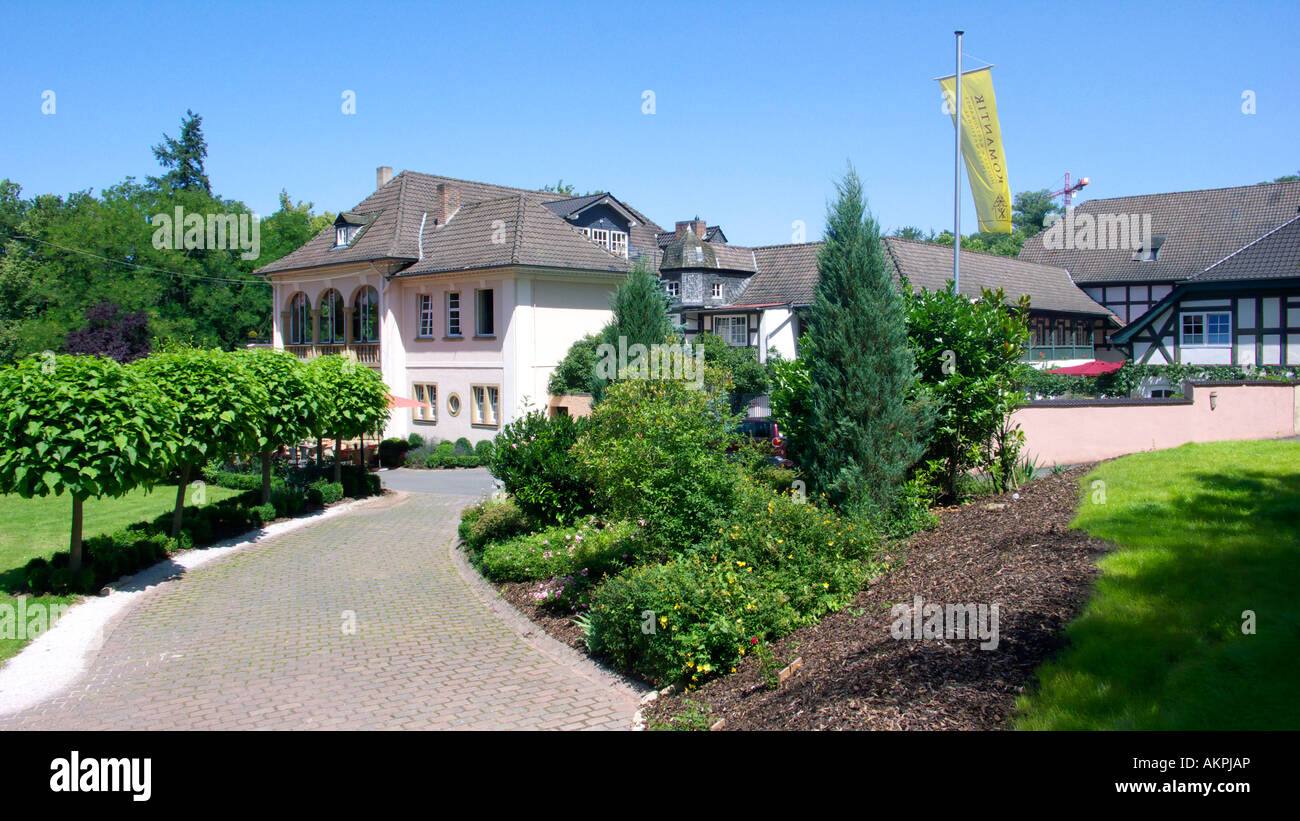 Hotelanlage Bollants Im Park, Bad Sobernheim, Autobahndreieck, Rheinland-Pfalz Stockfoto