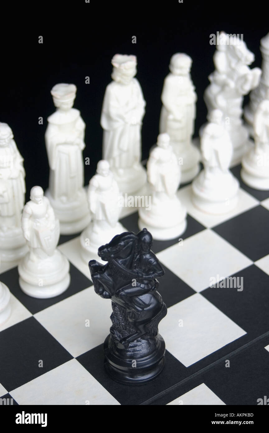 Schach-Set Stockfoto