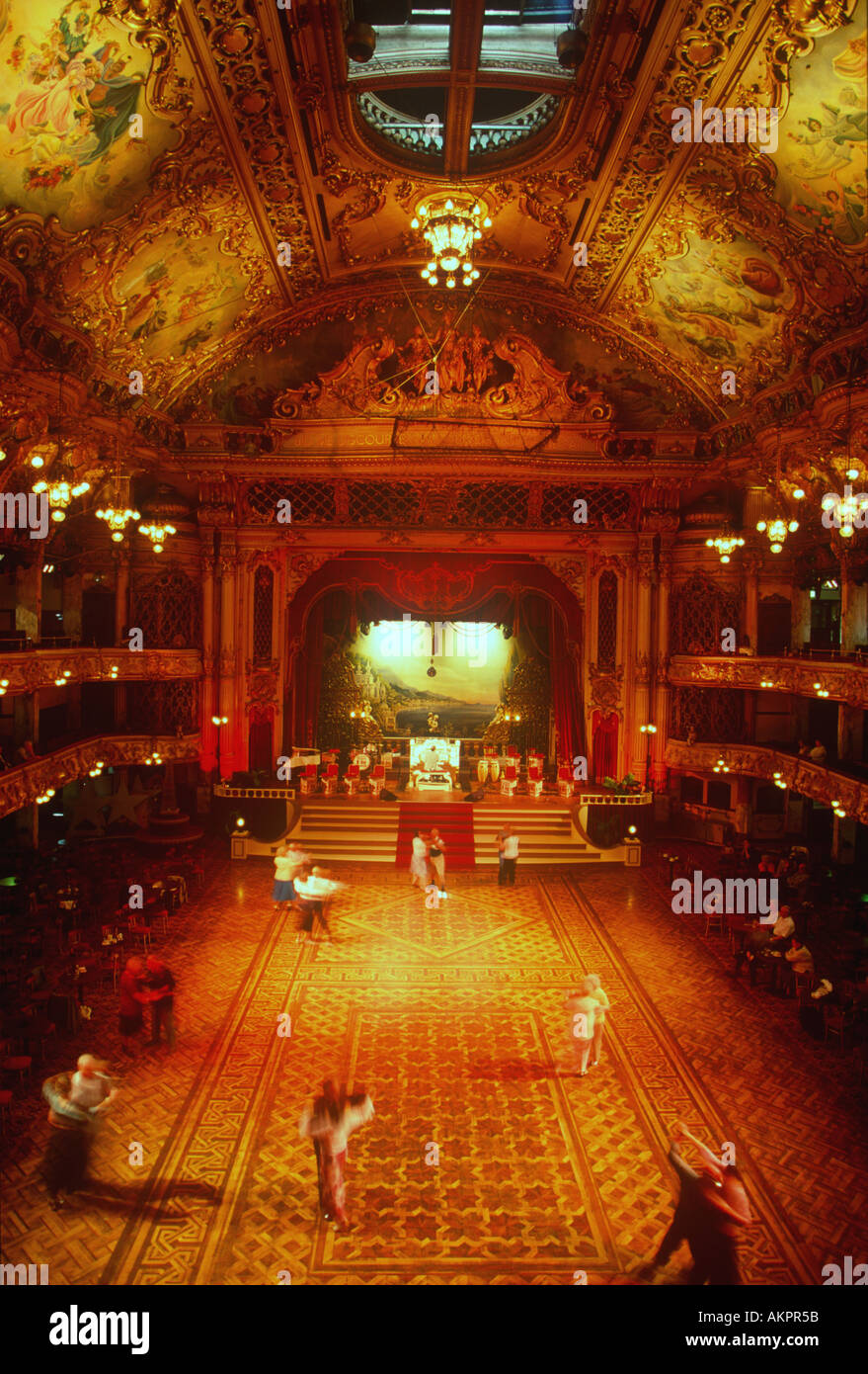 Gesellschaftstanz Tower Ballroom Blackpool England Stockfoto