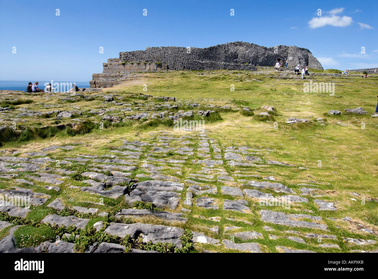 Dun Aengus, Inishmore, Aran Islands, Irland Stockfoto Dun Aengus, Inishmore, Aran Islands, Irland Stockfoto