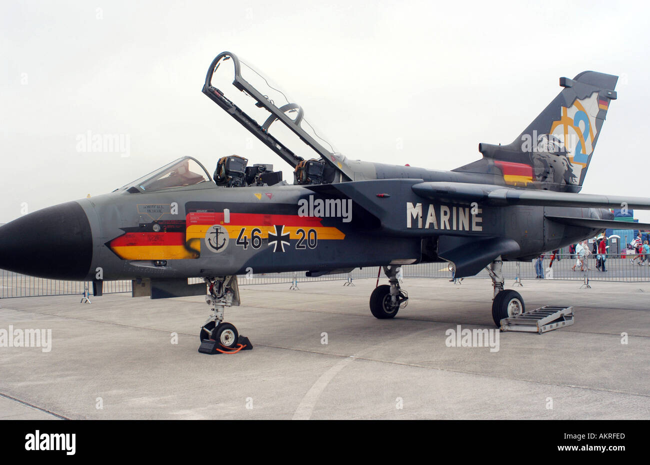 Deutschen marinen Pan Avia Tornado GR4 Kampfjet Flugzeug. Stockfoto