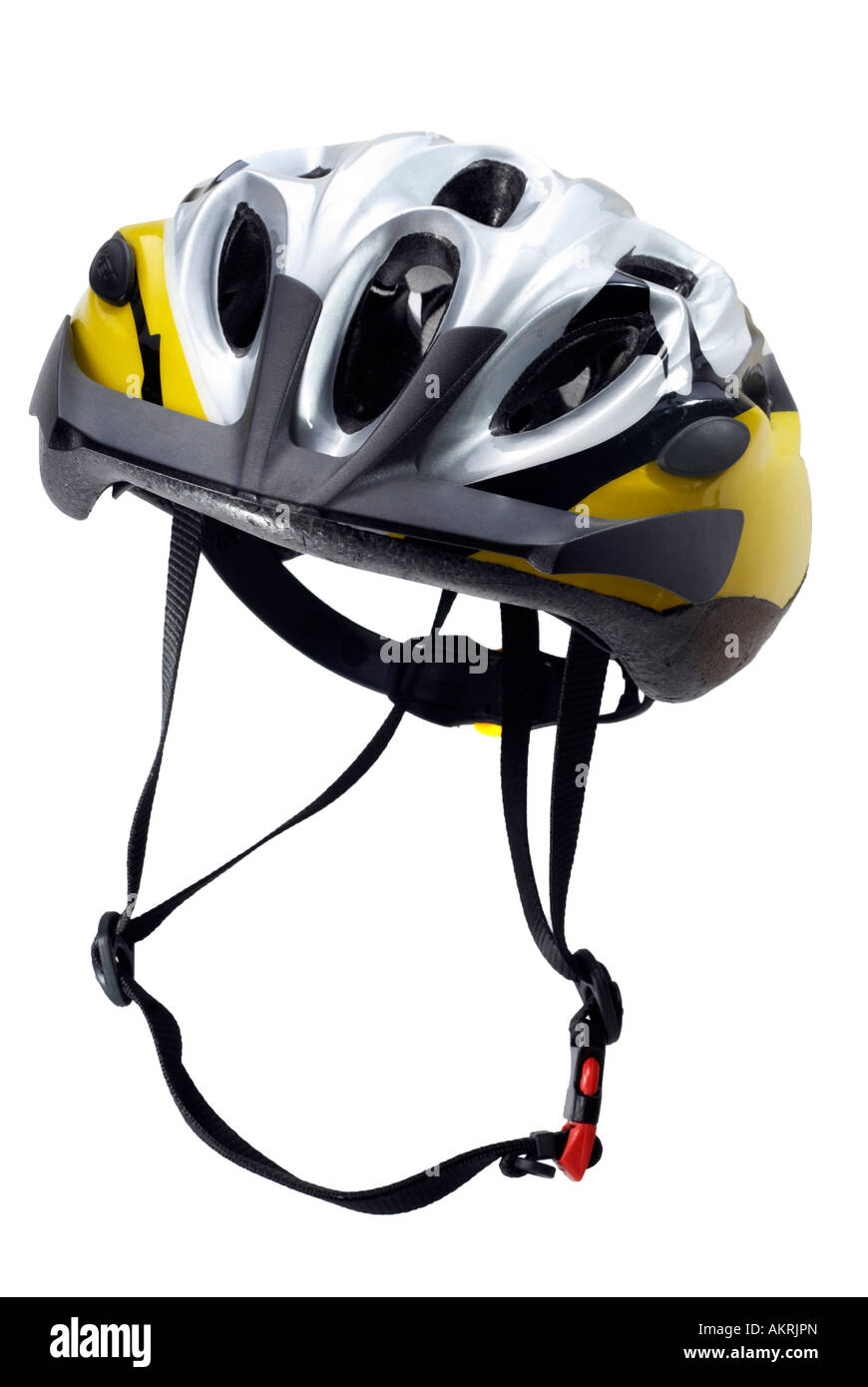 Radfahrer-Schutzhelm Stockfoto