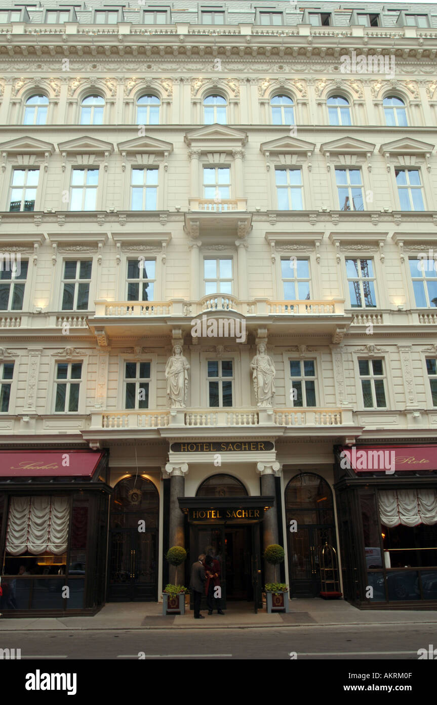 HOTEL SACHER IN WIEN ÖSTERREICH Stockfoto