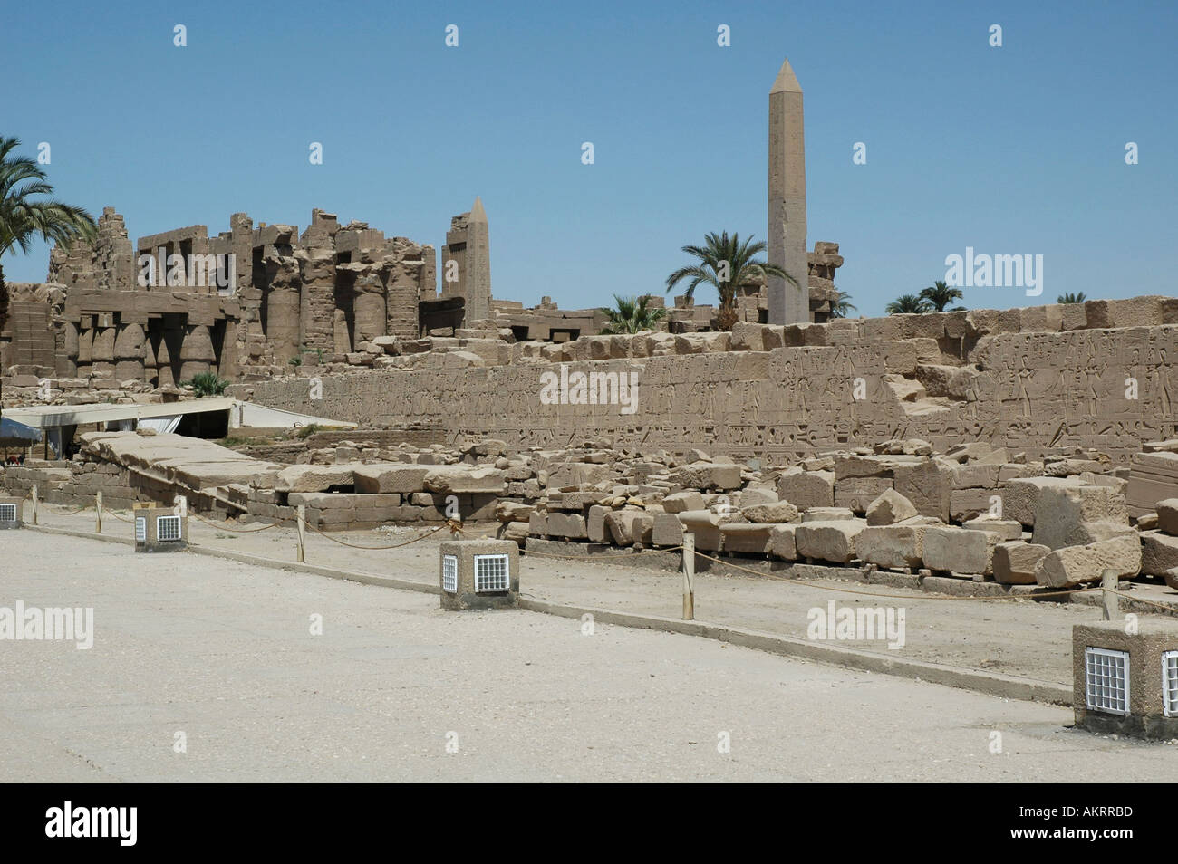 Tempel des Amun-Re in Karnak, Ägypten Stockfoto