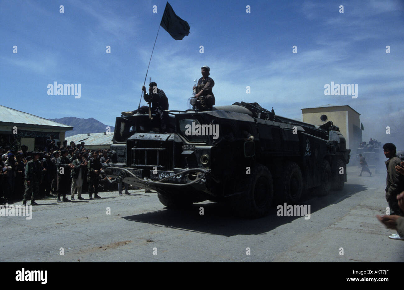 Scud-Rakete auf Launcher West Kabul-Afghanistan Stockfoto