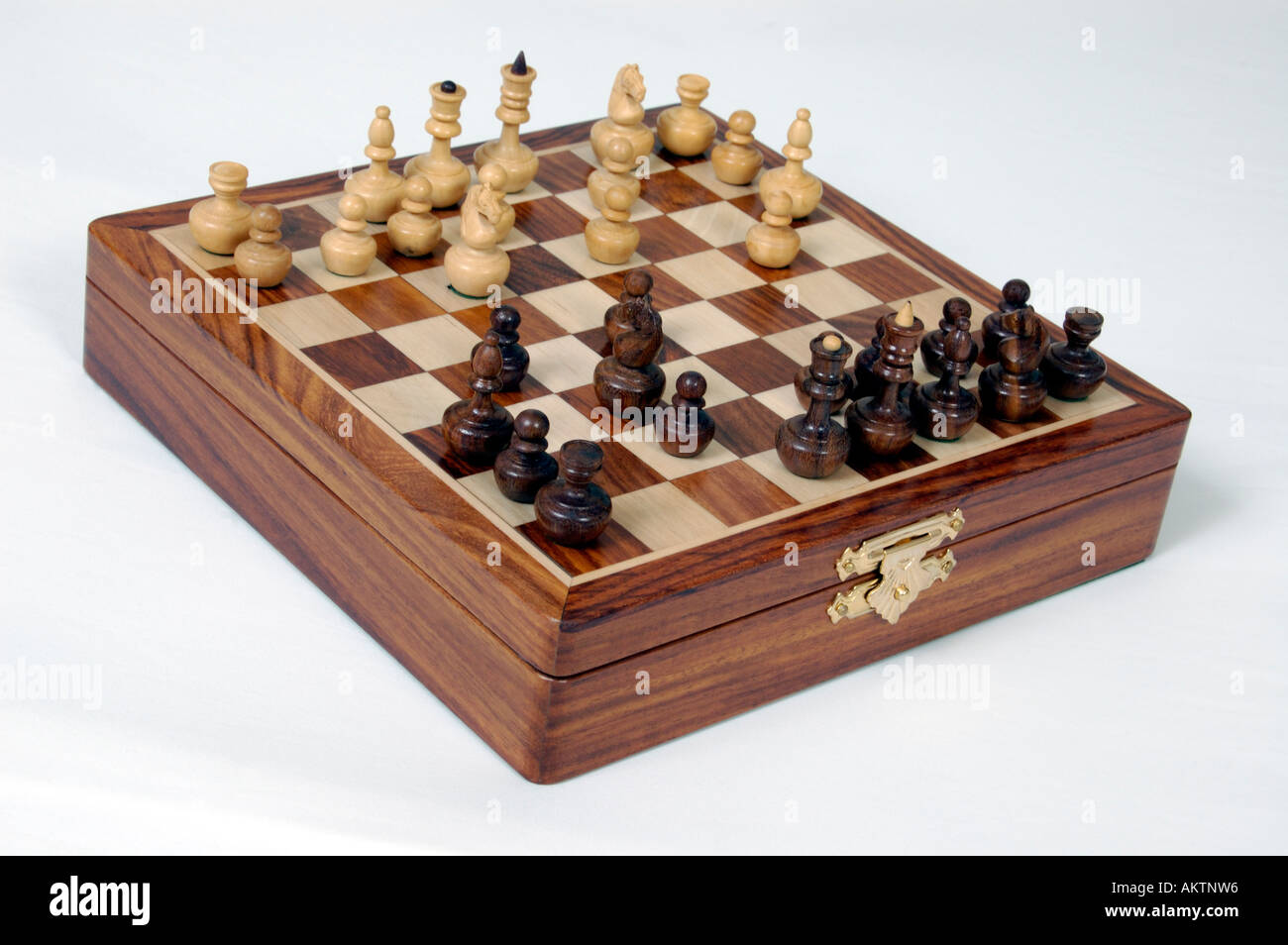 Reise-Schach-Set Stockfoto