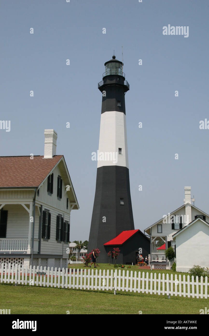 Tybee Island Light Station, Georgia, USA, Leuchtturm Stockfoto