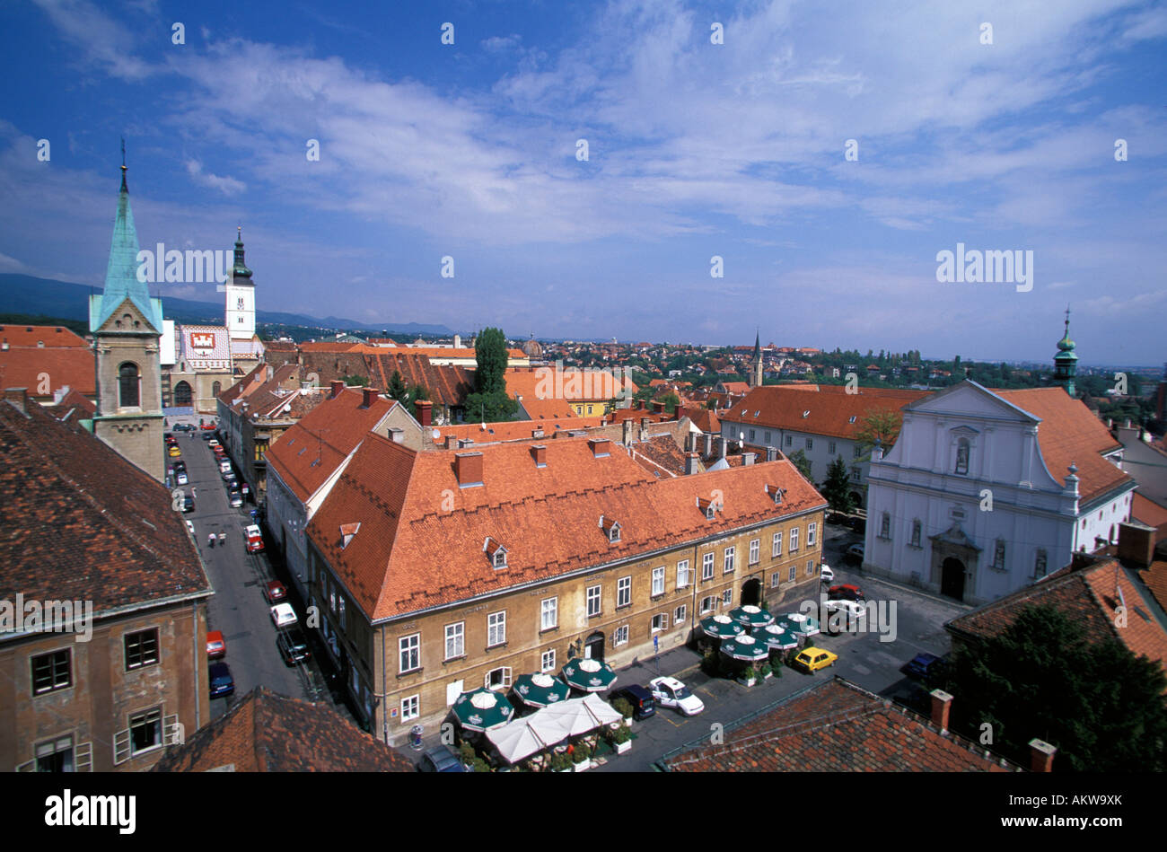 Markus s Kirche Zagreb Kroatien Stockfoto