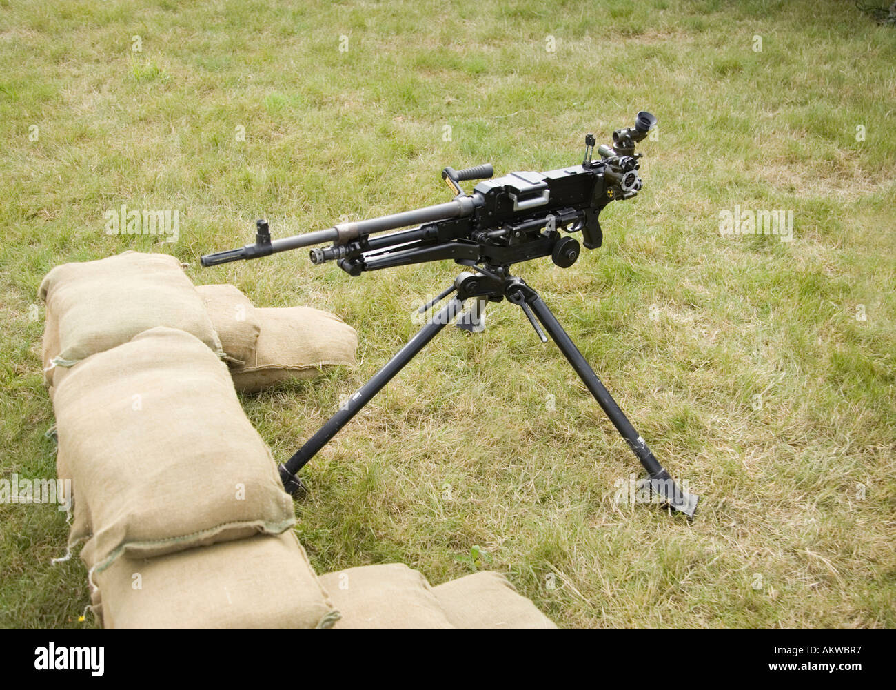 Maschinengewehr 7,62 mm L7A2, UK Stockfoto