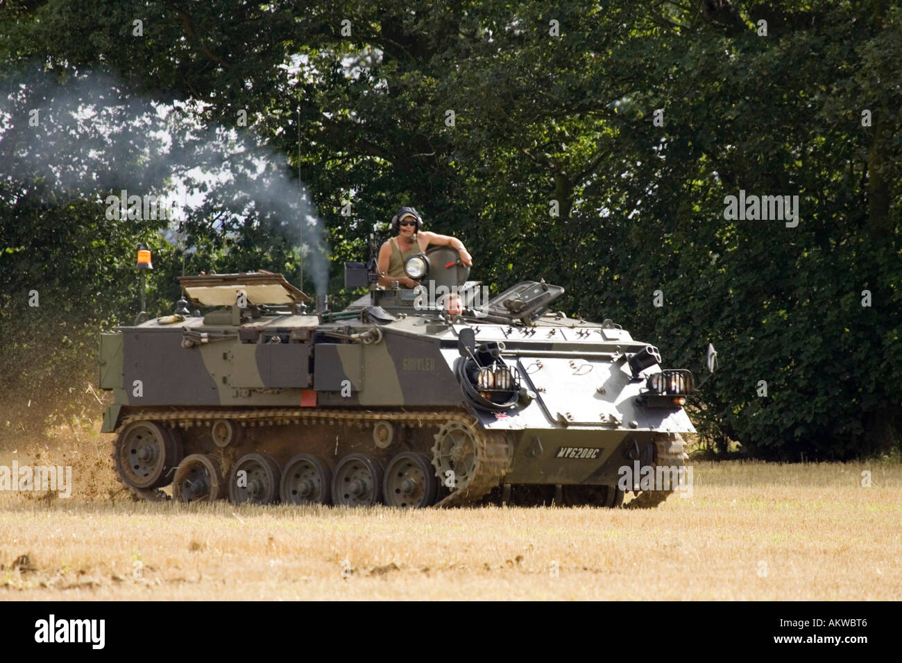 eine gepanzerte Mannschaftswagen August 2006, UK geben Fahrten für die Öffentlichkeit Stockfoto