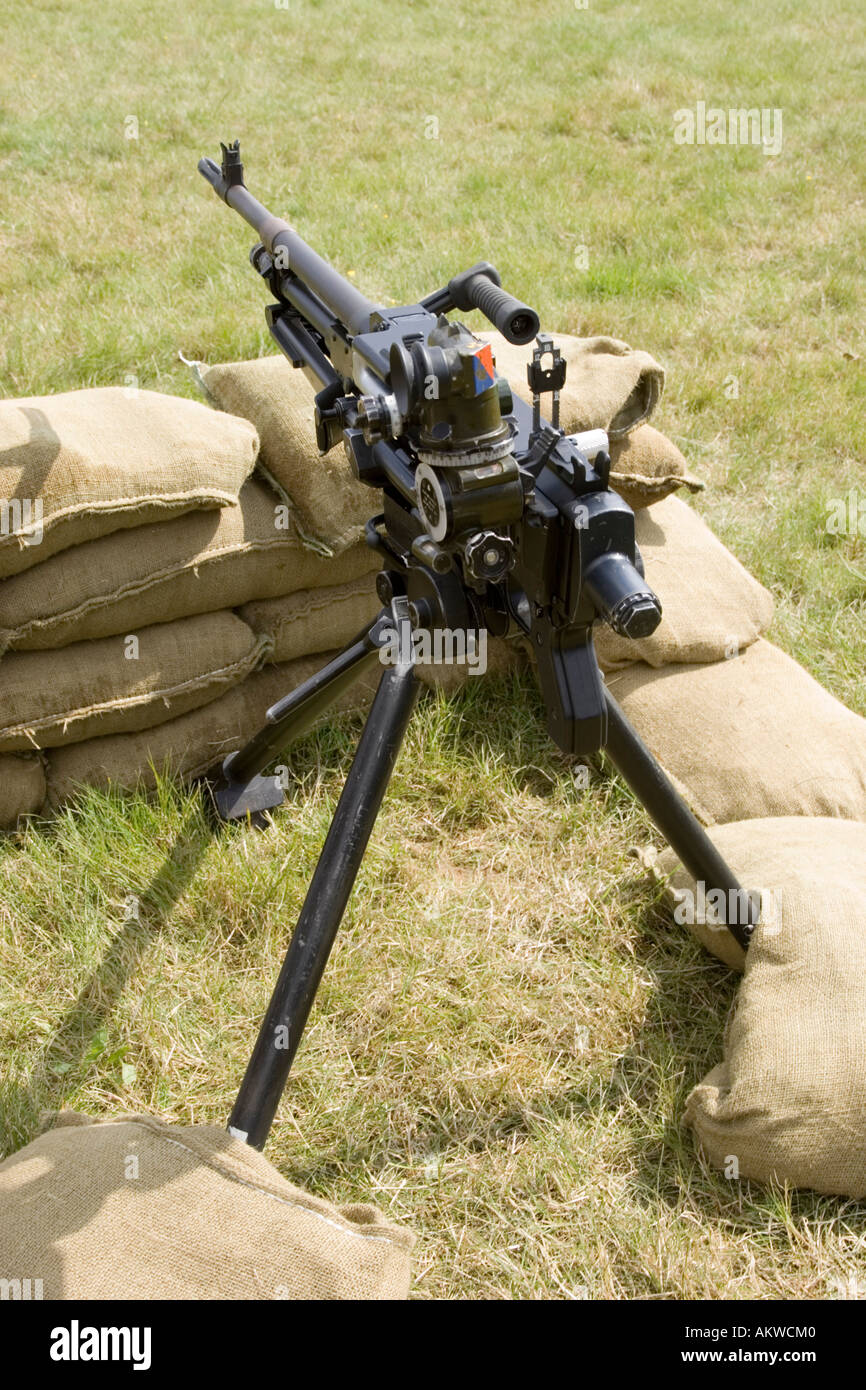 Maschinengewehr 7,62 mm L7A2, UK Stockfoto