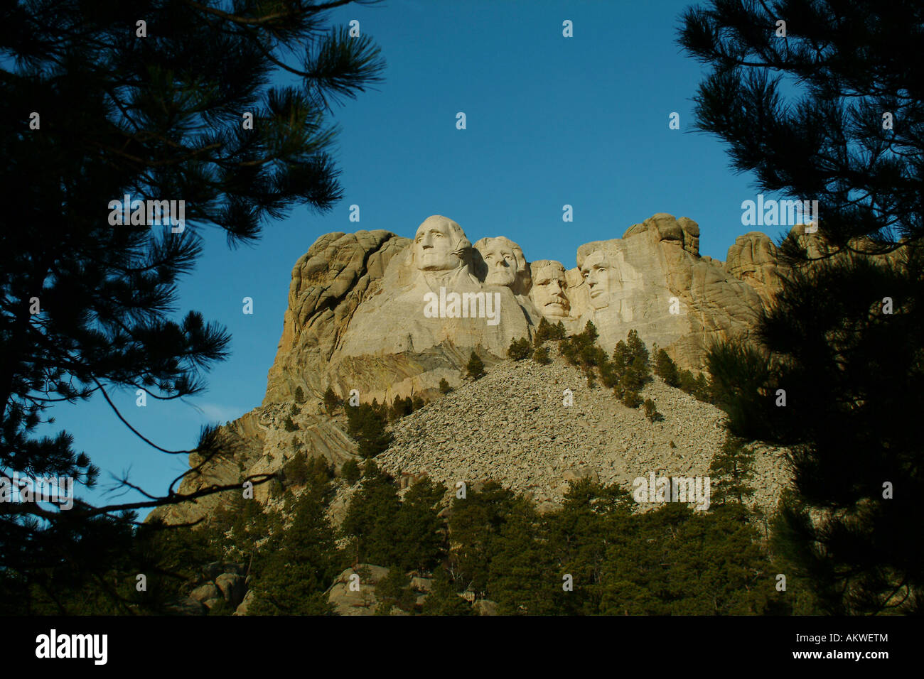 Mount Rushmore Nationalmonument in den Blackhills von South Dakota Stockfoto