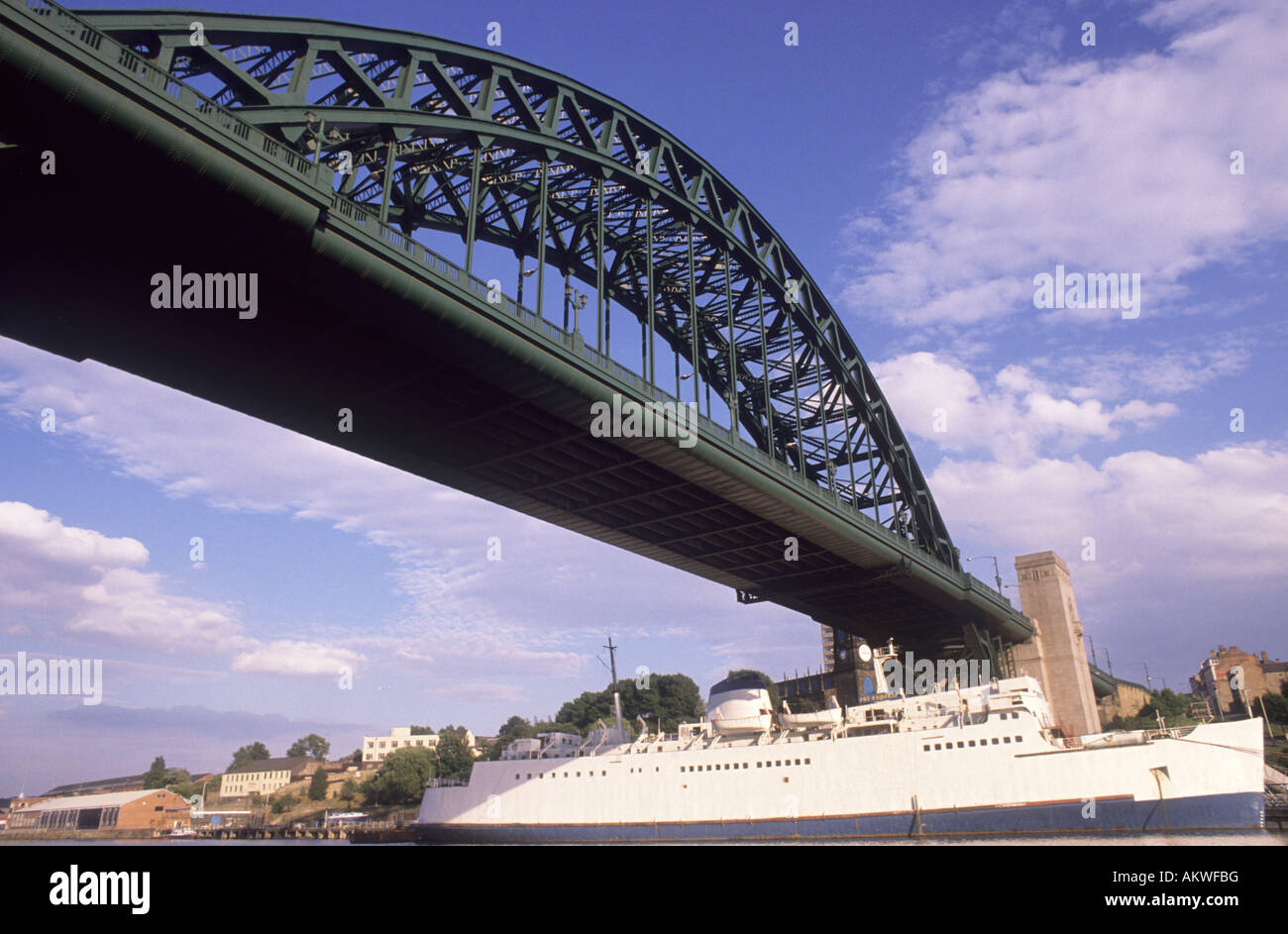Newcastle-Tyne Bridge 1928 Tyneside River Tyne Stockfoto