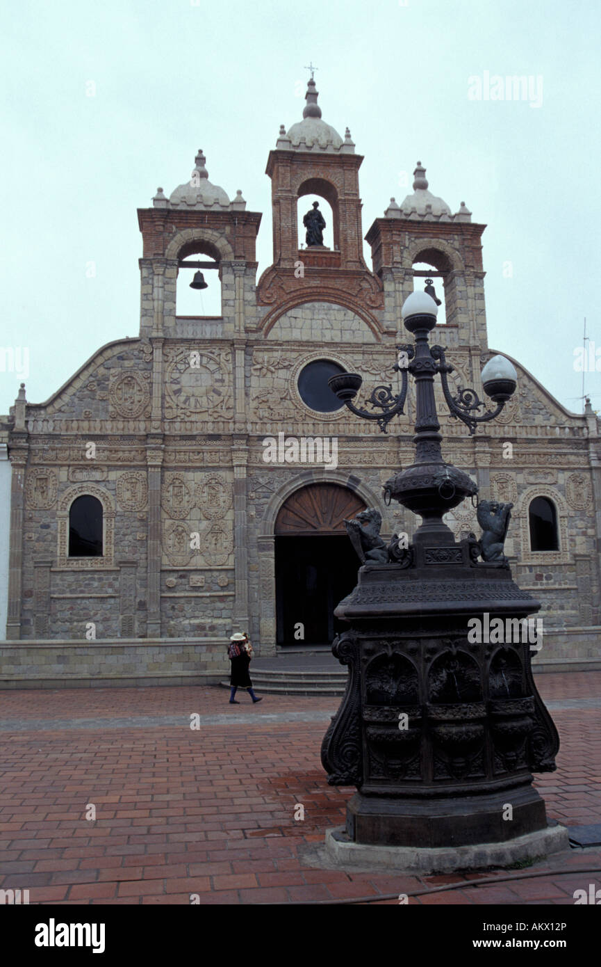 Spanischen kolonialen Santa Barbara-Kathedrale in Riobamba, Ecuador Stockfoto