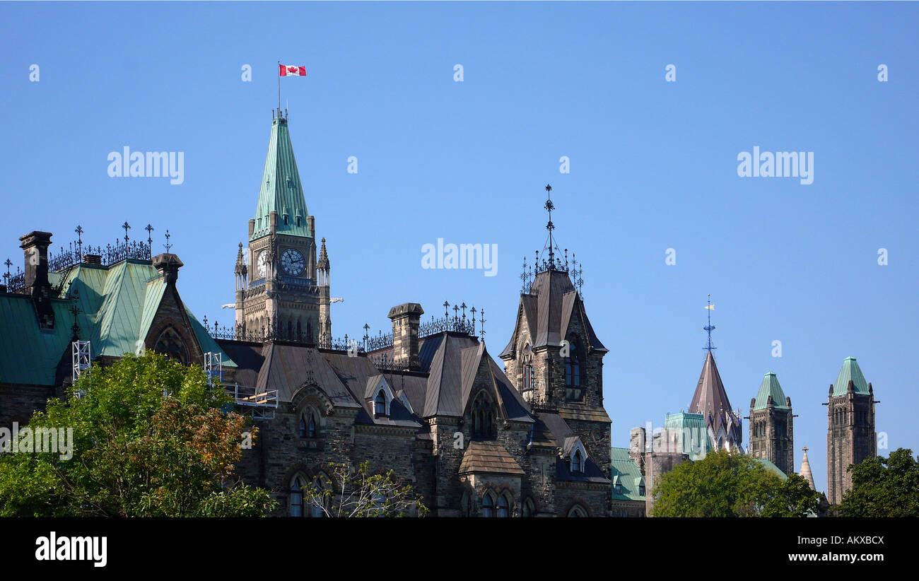 Kanadische Parlamentsgebäude, Ottawa, Kanada. Stockfoto