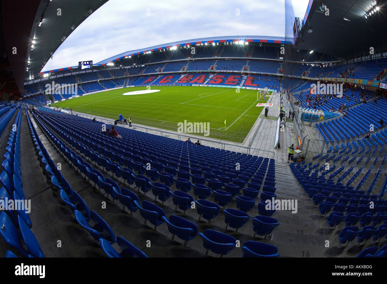 St. Jakob-Park-Stadion, Austragungsort Euro 08, Basel, Schweiz Stockfoto